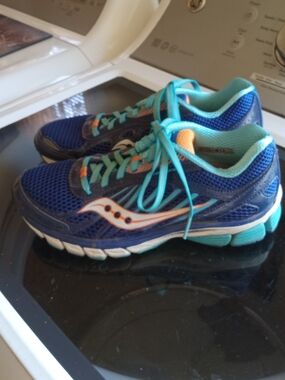 Saucony Blue Teal Orange Women's Running Shoes